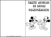 Biglietti compleanno da colorare