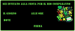 Inviti compleanno